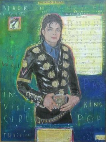 David McGough painting Michael